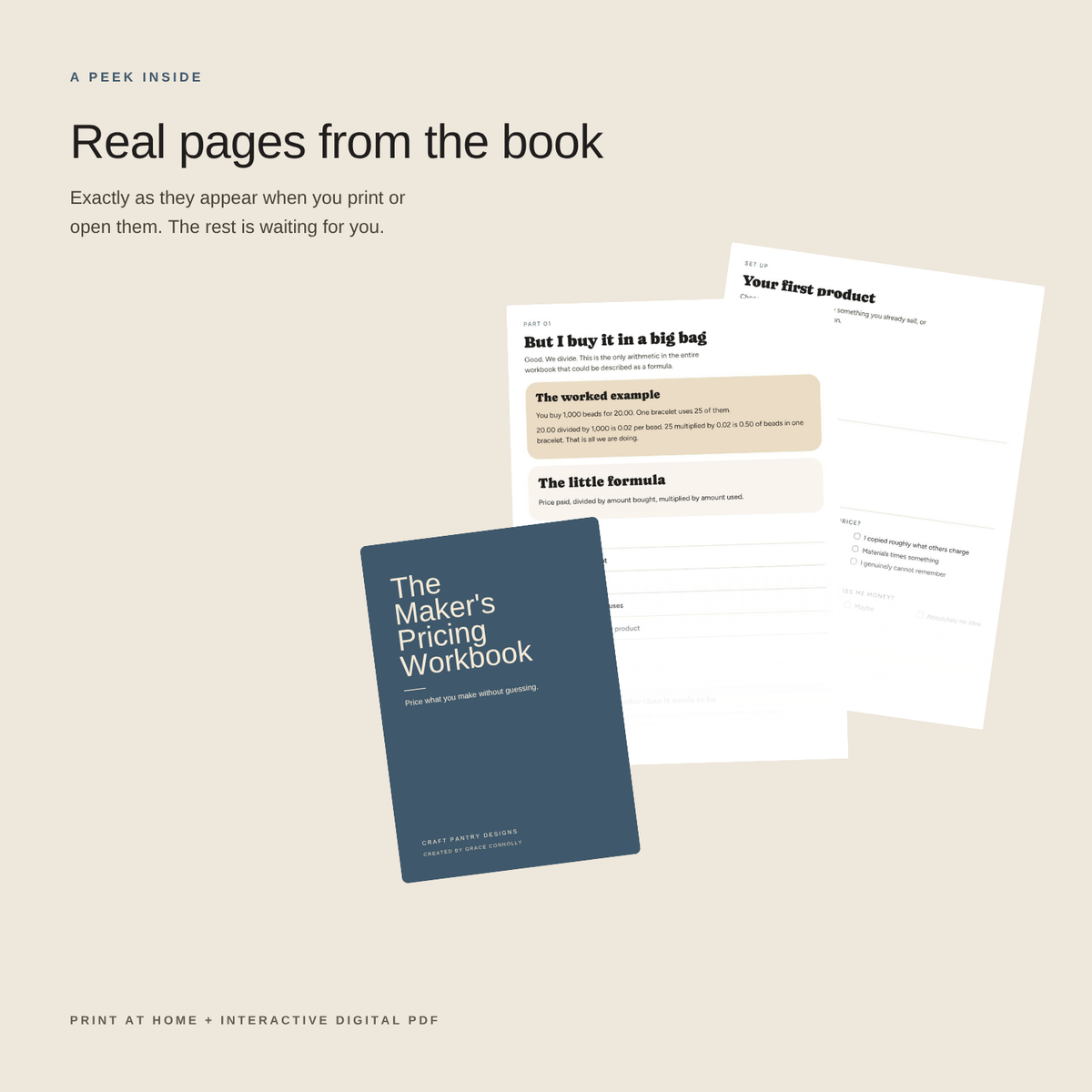 The Maker’s Pricing Workbook