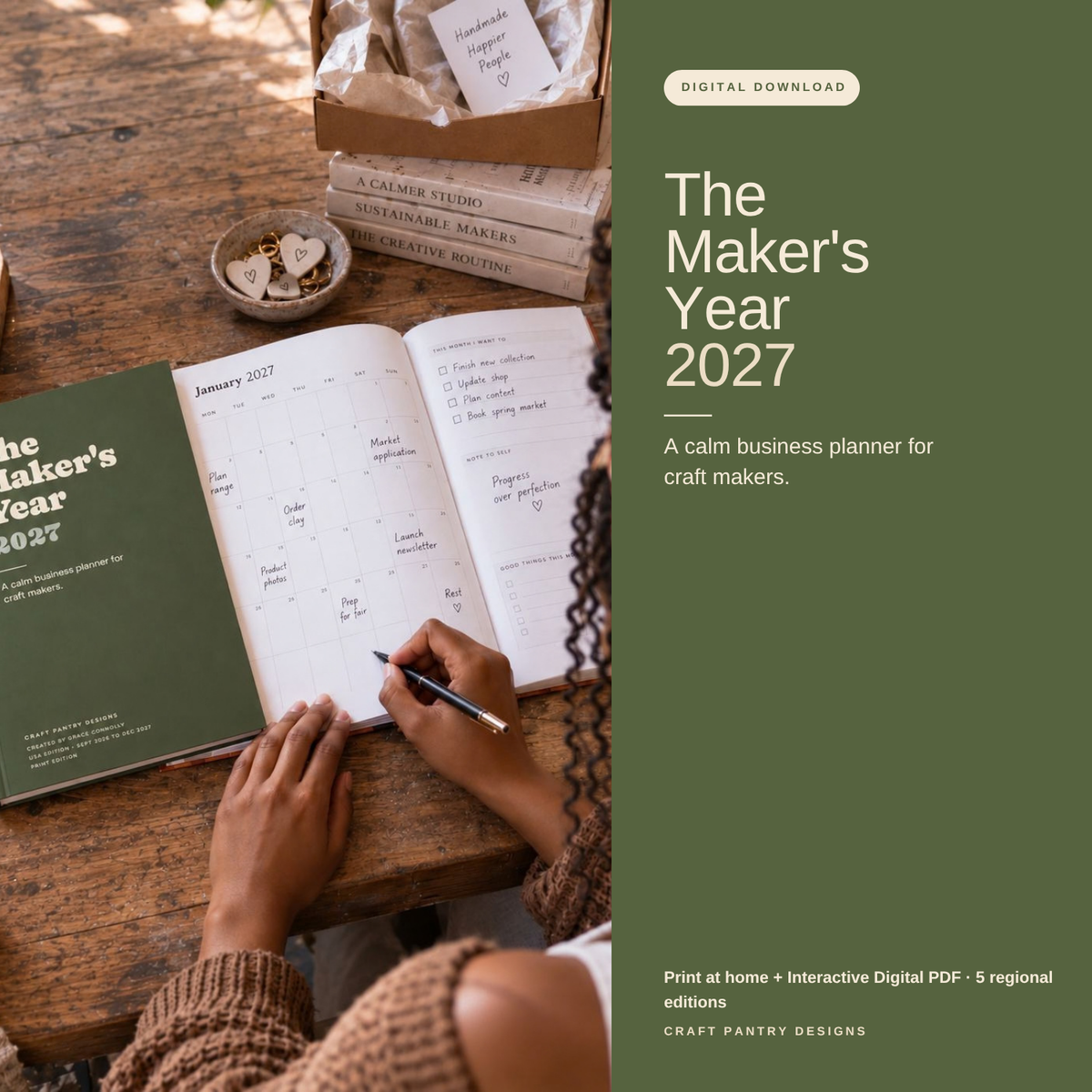 The Maker’s Year 2027 Craft Business Planner