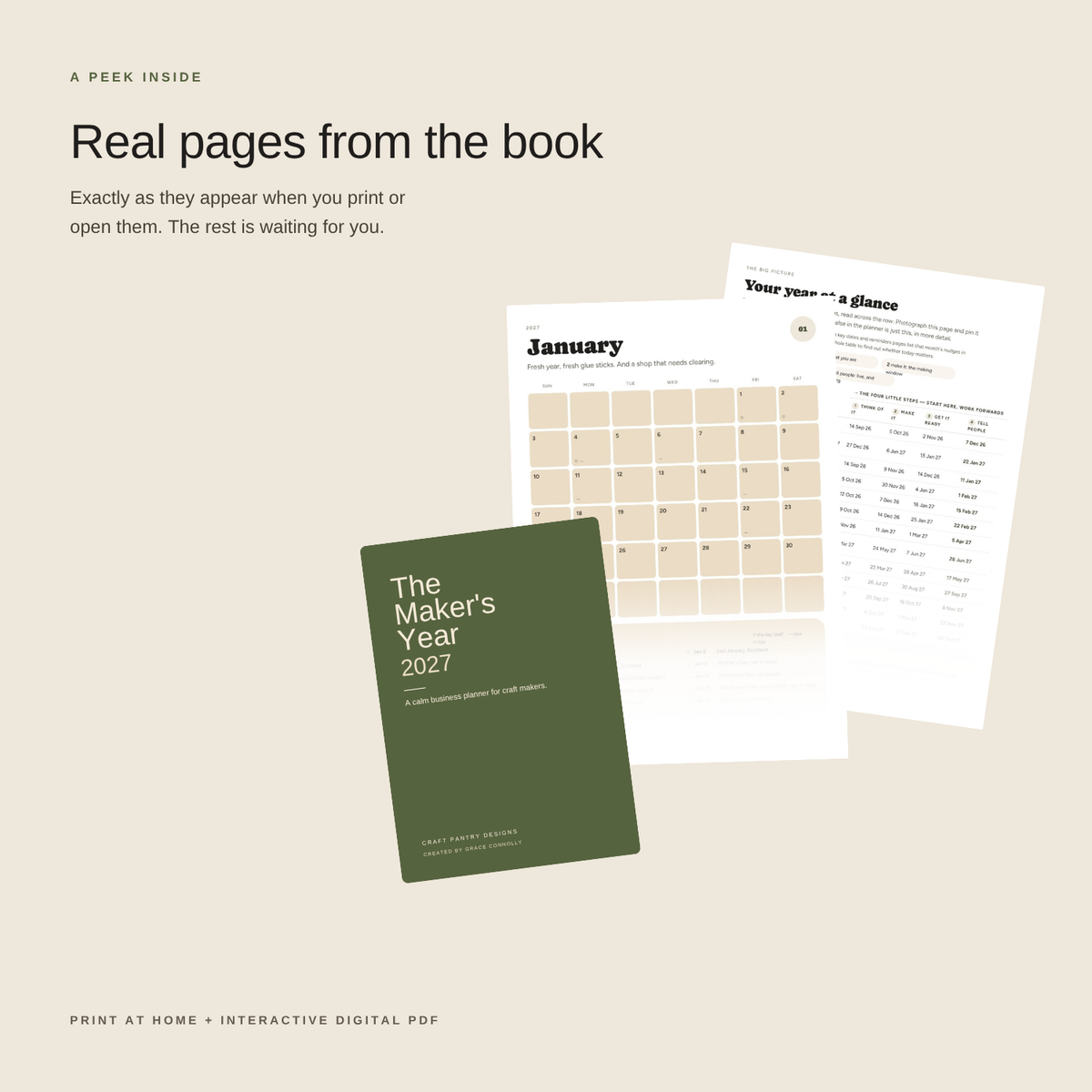 The Maker’s Year 2027 Craft Business Planner