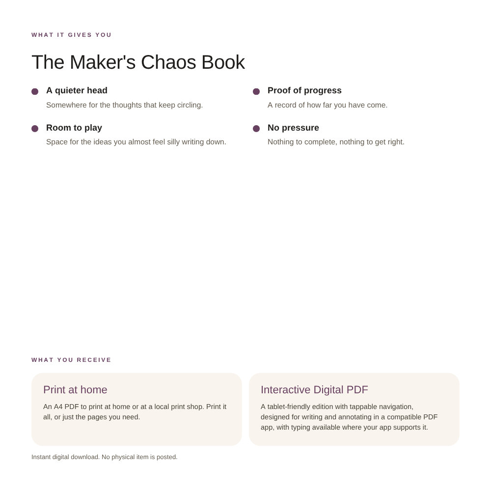The Maker’s Chaos Book