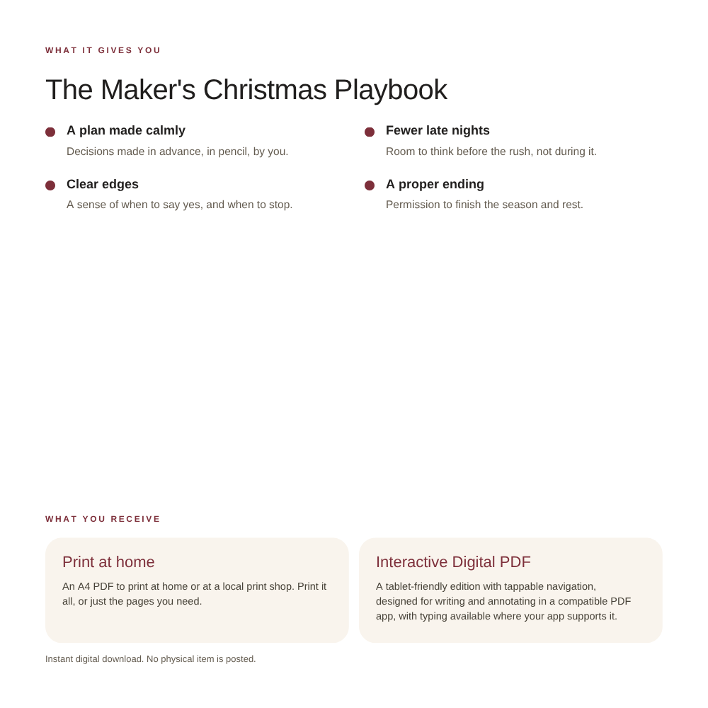 The Maker’s Christmas Playbook